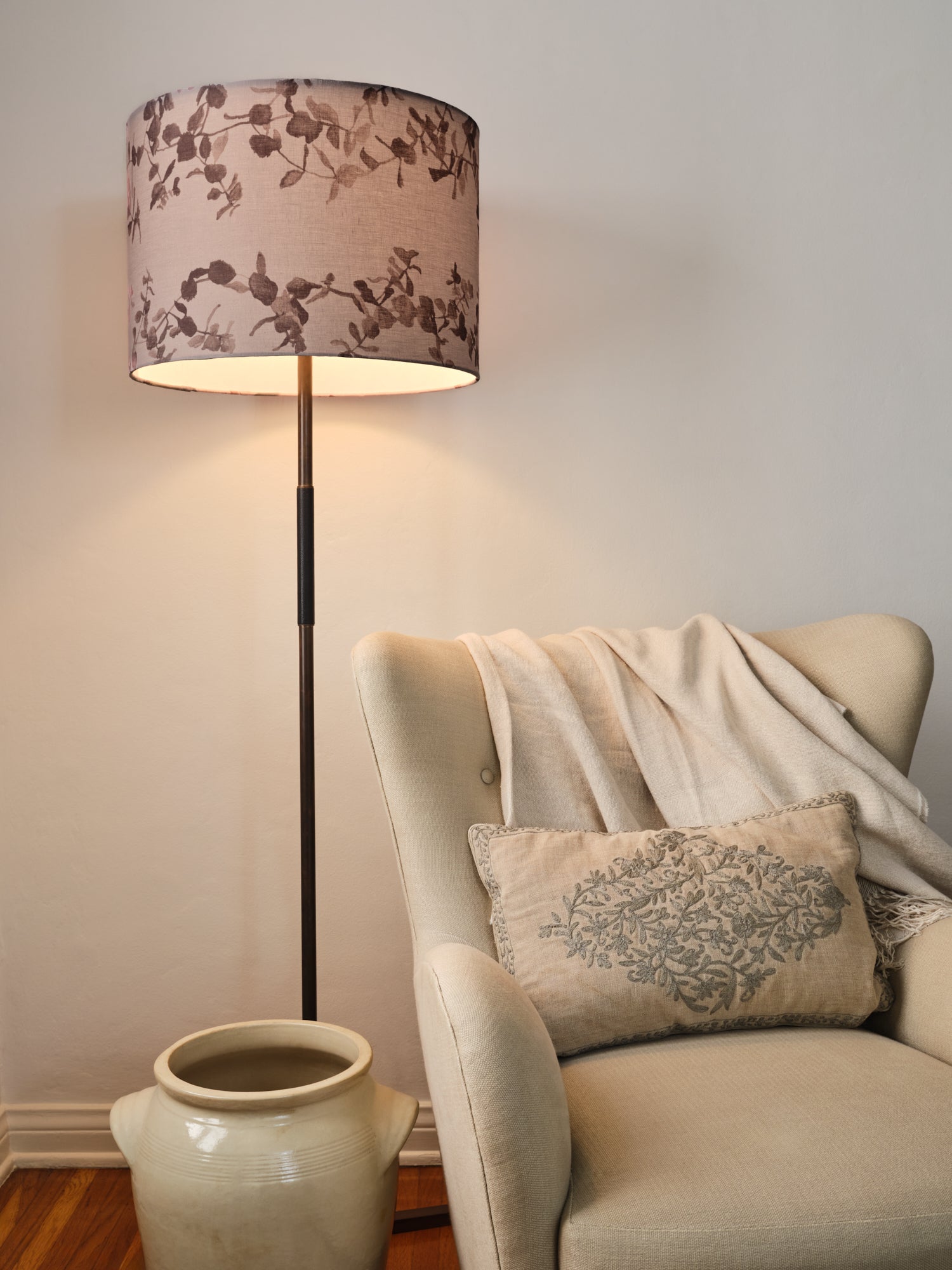 Succulents Lampshade - Lavender - XLarge